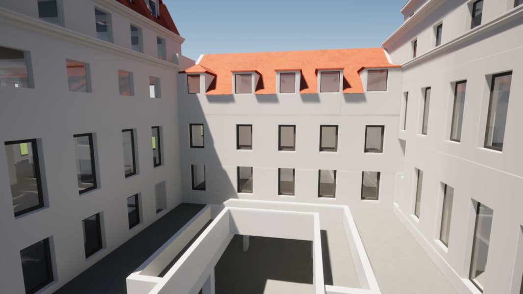 Enghien- Cours intérieure Modélisation 3D