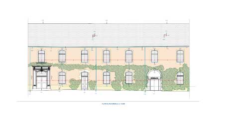 Centre sportif Puteaux, Plan de façades